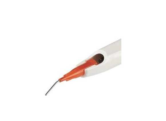 Snub nose snap-fit syringe gun