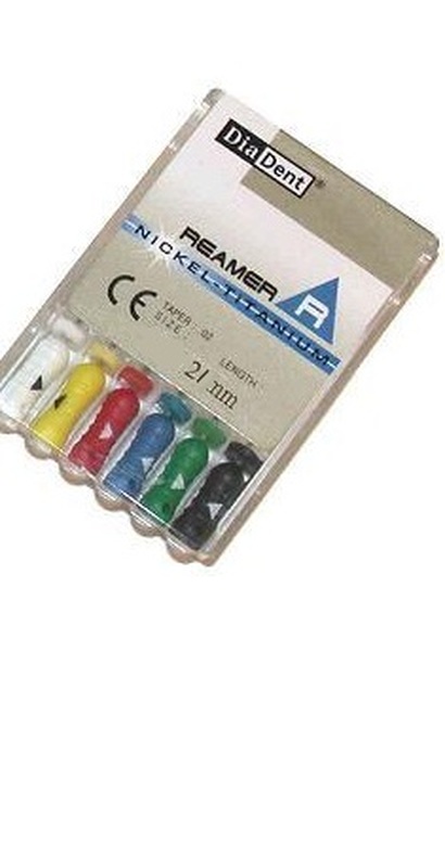 Niti reamers.02 21mm 15