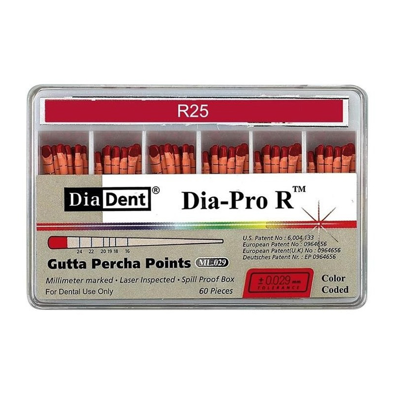 Dia-pro r gutta percha points 25