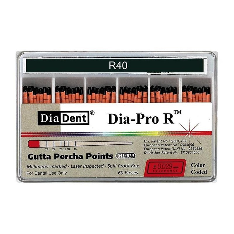 Dia-pro r gutta percha points 40