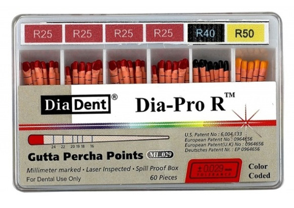 Dia-pro r gutta percha points ass 25/40/50