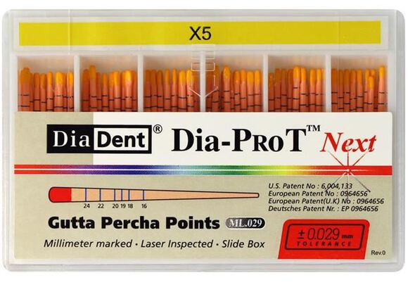 Dia-prot next gutta percha point x5