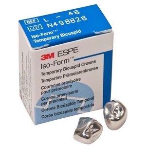 iso-form 1 premolaar noodkronen rechtsonder l-48