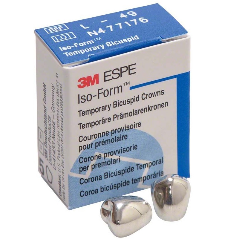 Iso-form 1 premolaar noodkronen linksonder l-49