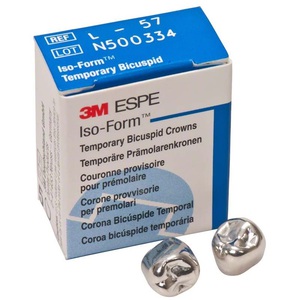iso-form 2 premolaar noodkronen linksonder l-57