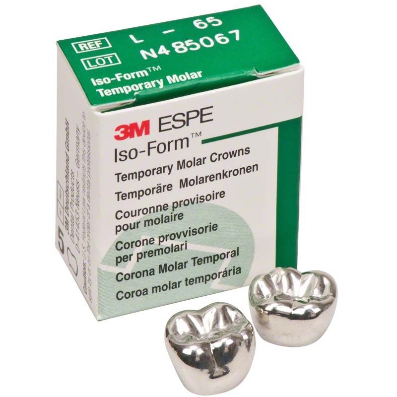 Iso-form 1 molaar noodkronen linksonder l-65