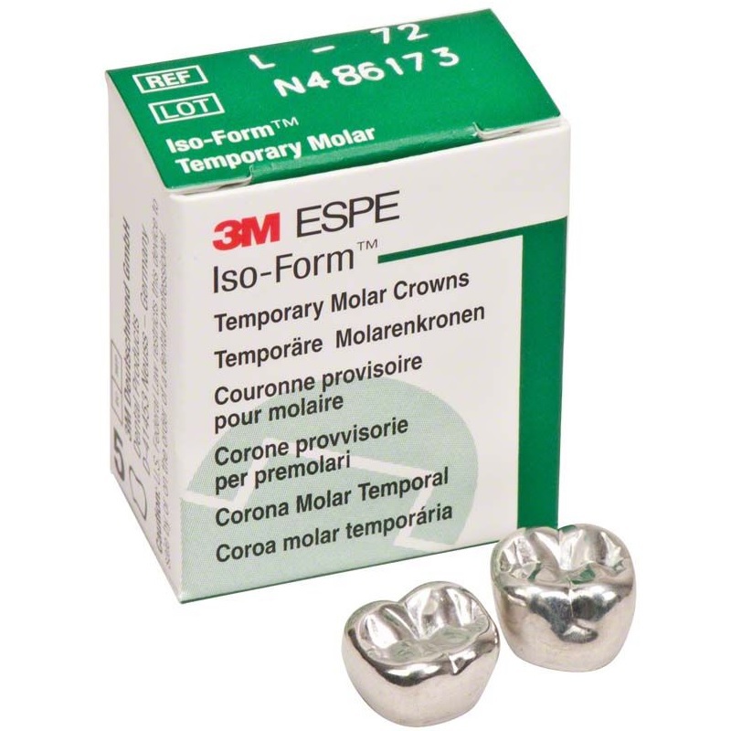 Iso-form 2 molaar noodkronen rechtsonder l-72