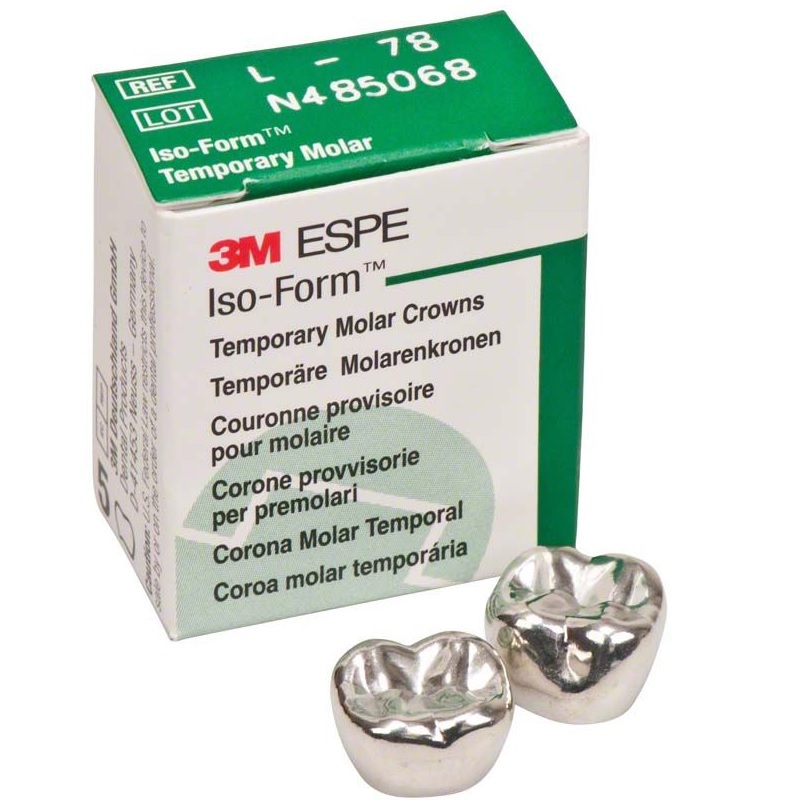 Iso-form 2 molaar noodkronen rechtsonder l-78