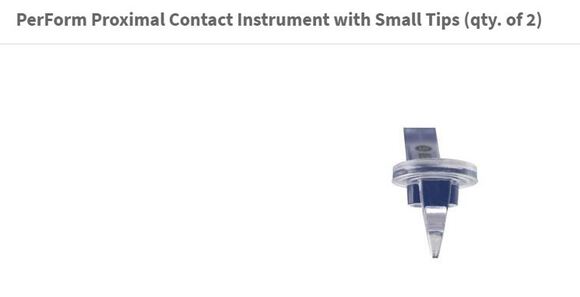 Perform proximal contact instrument / small tips