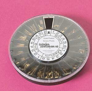svenska screw post gold plated assortiment