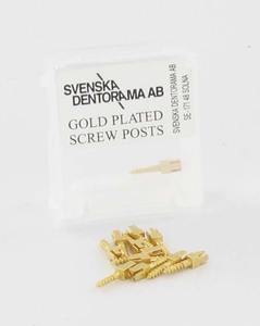 svenska screw post gold plated short nr.1