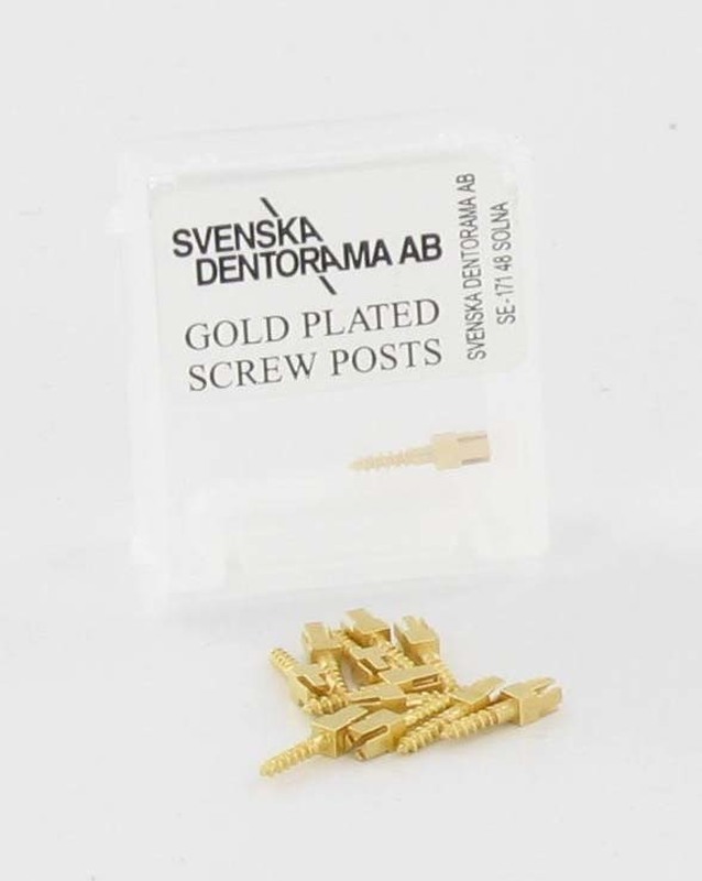 Svenska screw post gold plated large nr.4