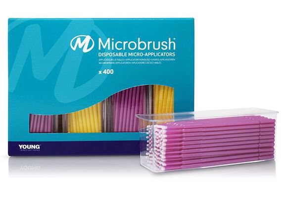 Microbrush plus applicators fine roze/geel 1,5mm