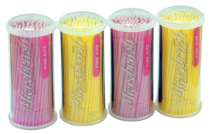 microbrush tube applicators fijn roze/geel 1,5mm