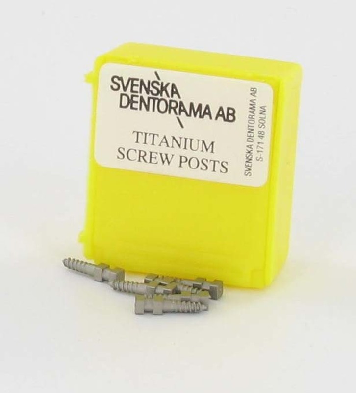 Screw post titanium / short 1