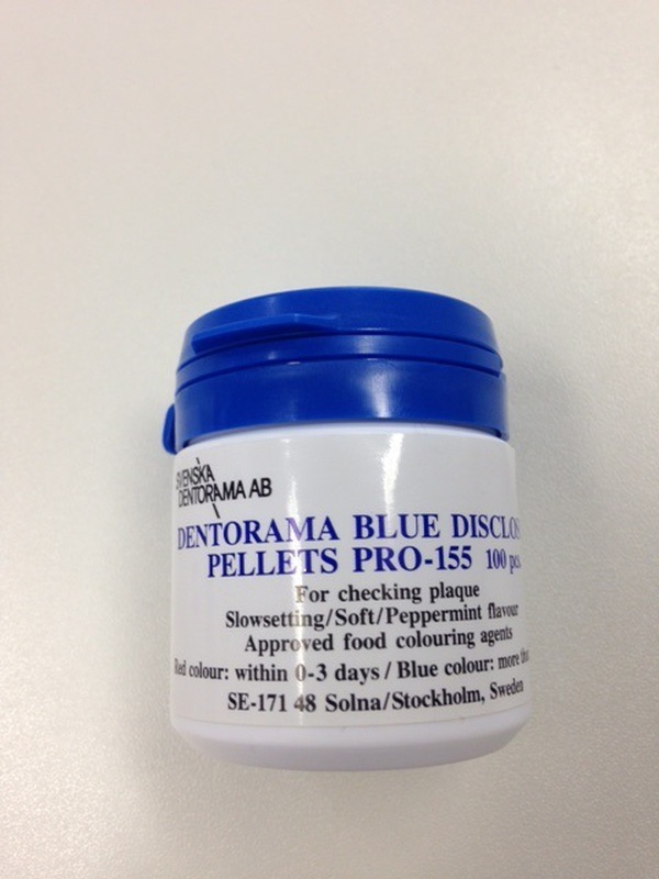 Dentorama disclosing pellets blauw