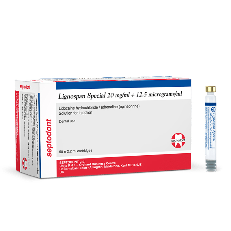 Lignospan lidocaine 2% 1:80.000