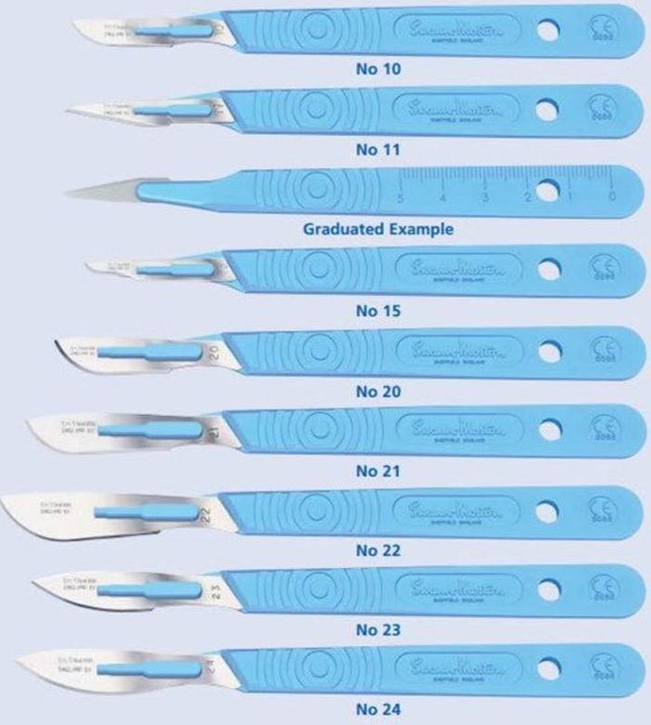 Swann morton rvs scalpels met heft steriel nr. 10