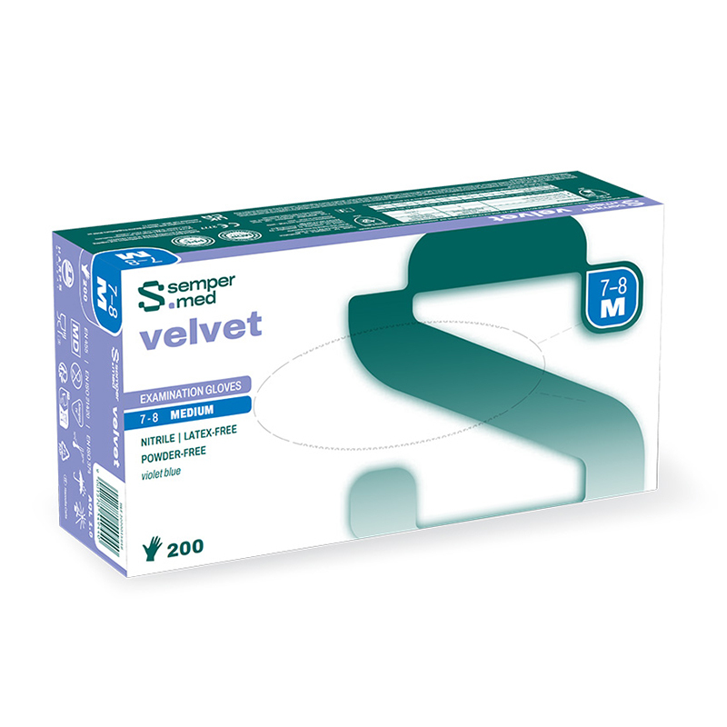 Sempermed velvet xp nitrile small