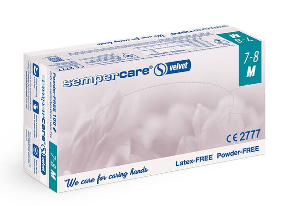 Sempercare velvet nitrile handschoenen medium