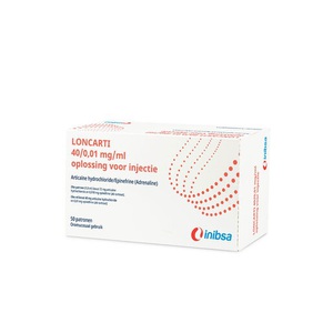 loncarti 4% 1:100.000 (sp) bruin 50x1,8 ml 40/0,01mg/ml