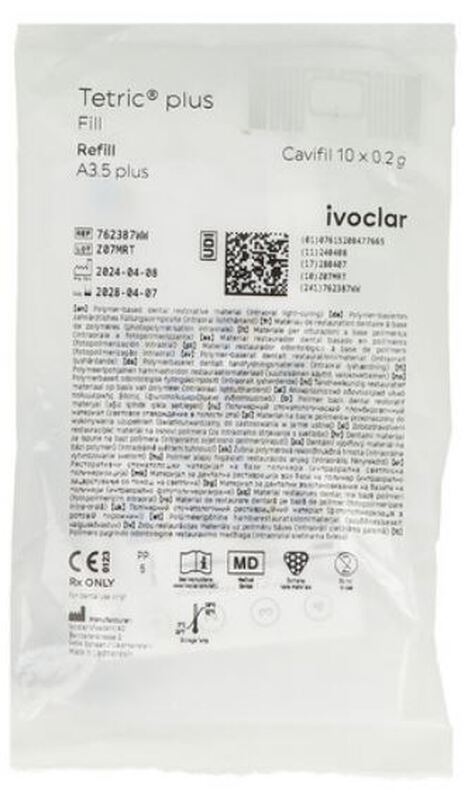 Tetric plus fill composiet refill caps. a3,5 plus