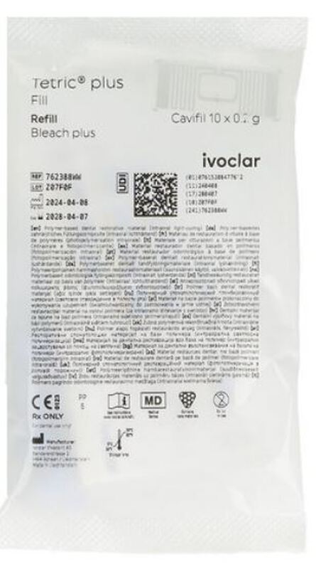 Tetric plus fill composiet ref. caps. bleach plus