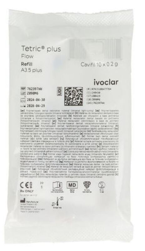 Tetric plus flow composiet refill caps a3,5 plus