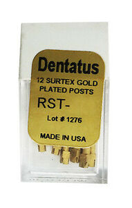 dentatus screw posts x-long gold-plated nr. 3 (6st)