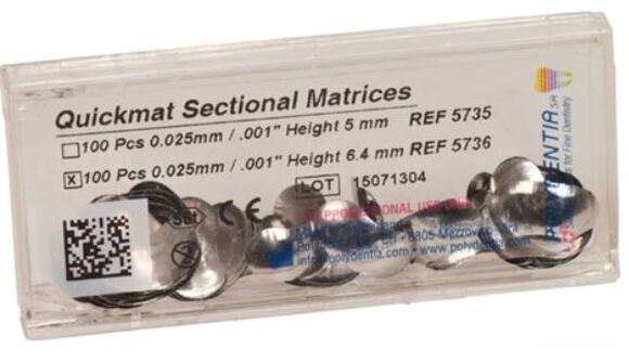 Quickmat contour.sect.matrixen 5/0.025mm premolar