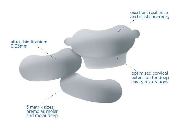 Quickmatflex sectional matr. premolar 0.03mm/5mm