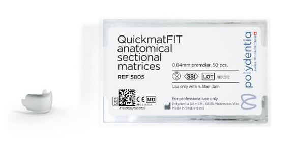 Quickmatfit anat.sectional matrixen premol. 0.04mm