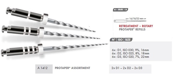 Protaper retreatment d1|16mm a1410