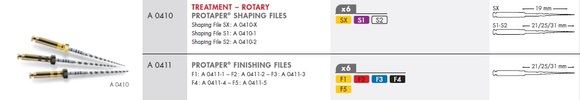 Protaper gold finishing files f4|31mm a0411