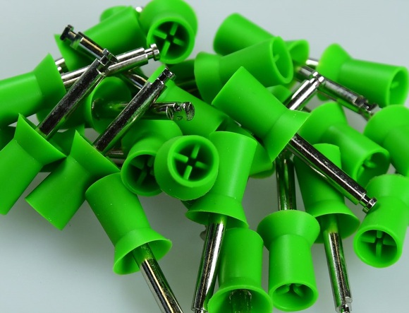 Prophy cups firm latch-type ra laminated groen