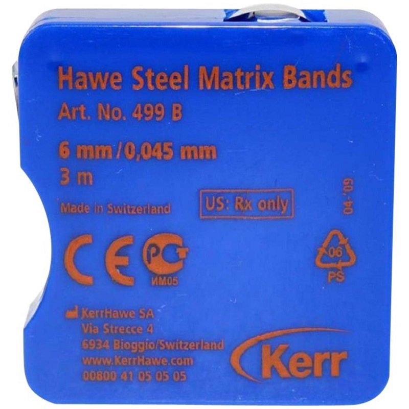 Kerr matrixband op rol 6mm/0.045mm - 499b