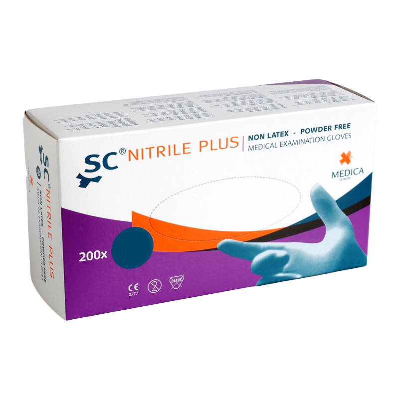 Sensicare nitrile plus blauw poedervrij small