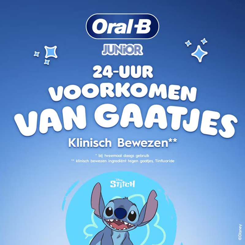 Oral-b tandpasta junior stitch 6-12 jaar