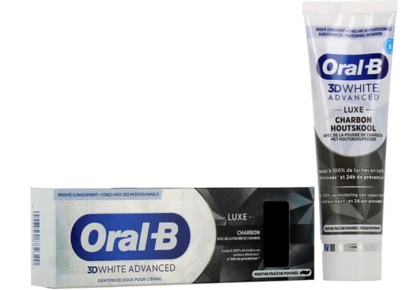 Oral-b tandpasta 3d white advanced charcoal