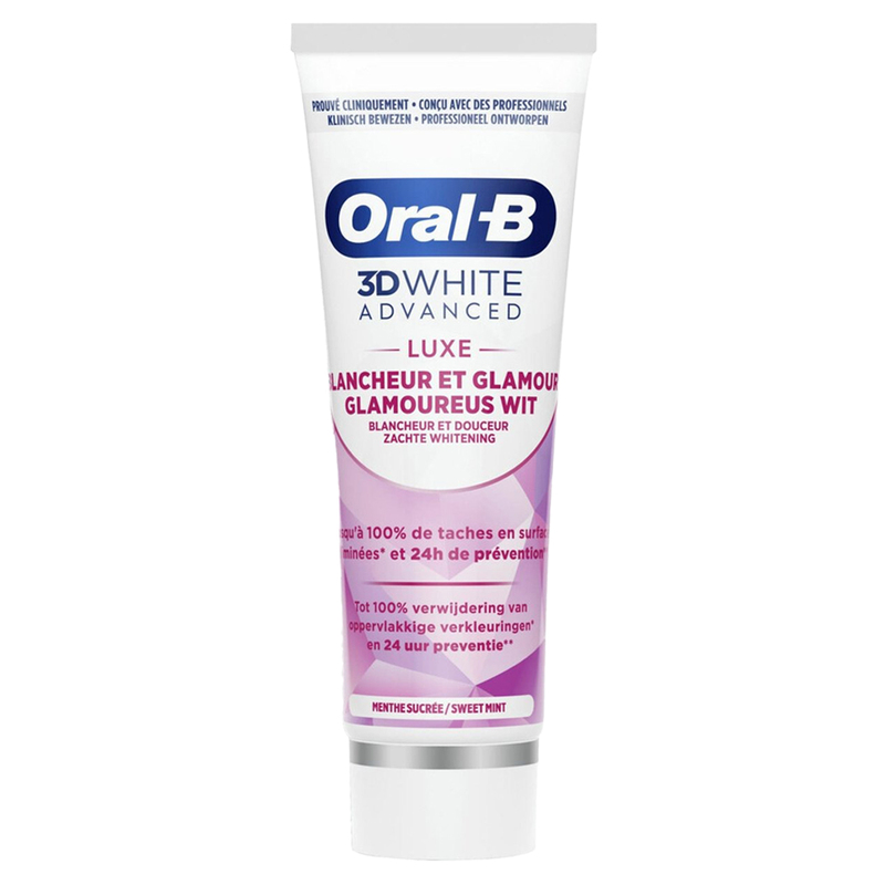 Oral-b tandpasta 3d white advanced glamoureus wit