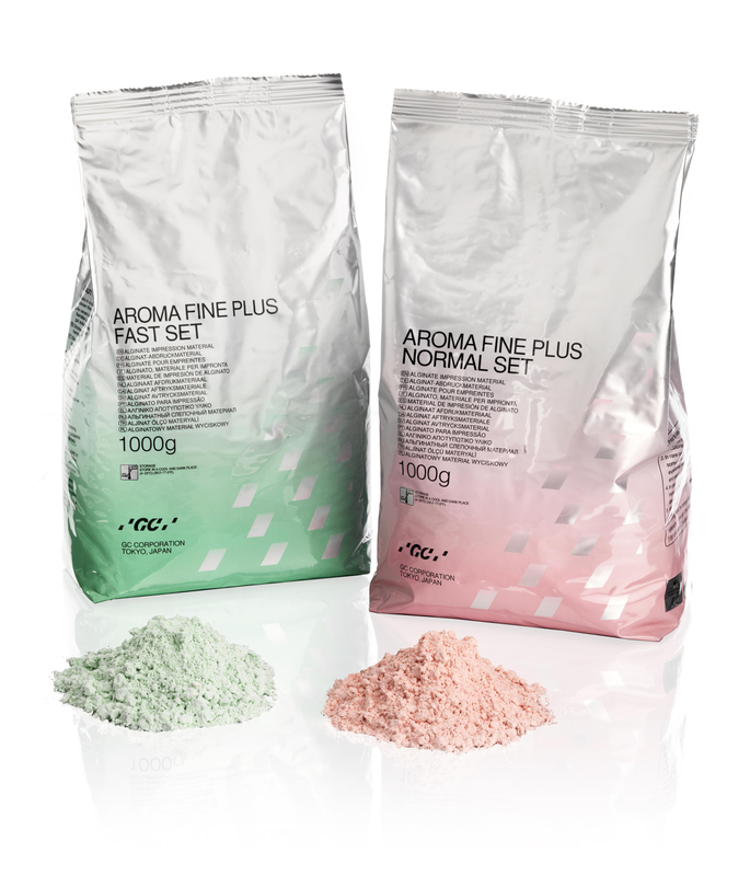 Aroma fine plus alginate fast green