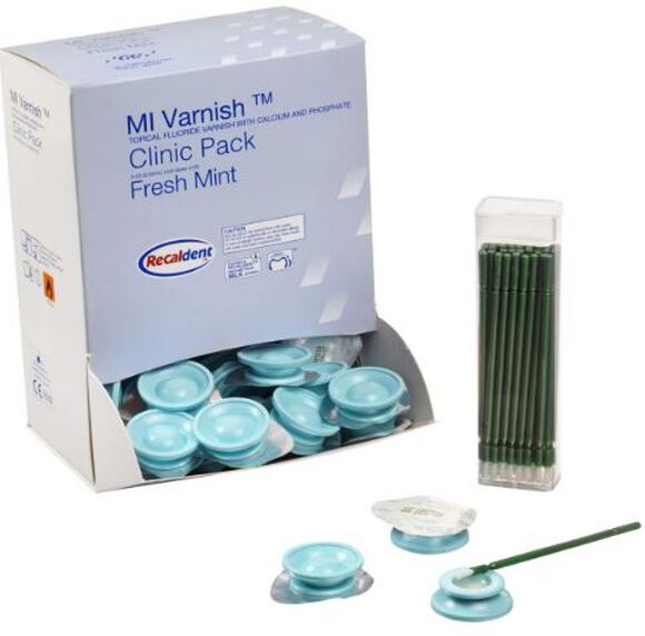 Mi varnish mint clinic pack unit doses mint