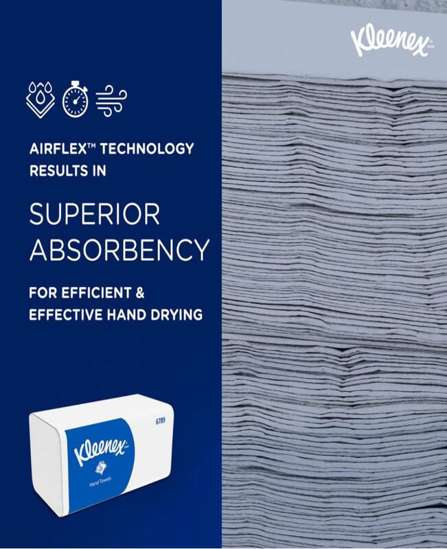 Kleenex handdoeken 2-laags v-vouw 21x21,5cm