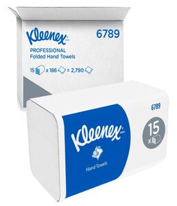 kleenex handdoeken 2-laags v-vouw 21x21,5cm