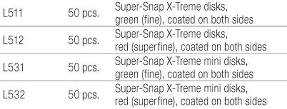 Super-snap x-treme l531 groen fijn / polishing