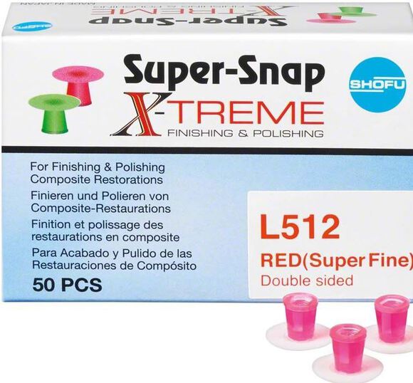 Super-snap x-treme l512 rood superfijn / polishing