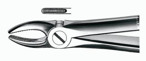 Carl martin extractietang boven hoek/snijtand e1