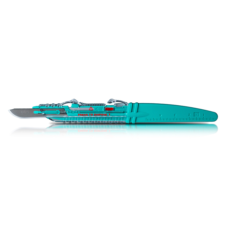 Carl martin disp. safety scalpels met heft 872s/10