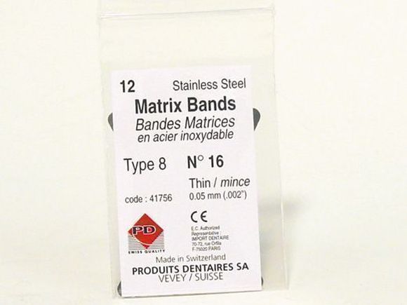 Pd matrixbandjes nr. 16 dun 0,5mm