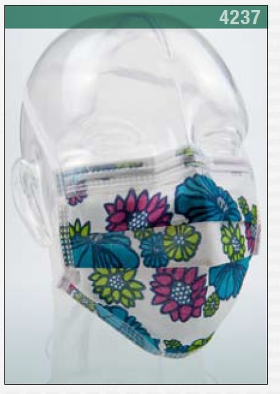 Barrier medical mondmasker met bloemen 4237